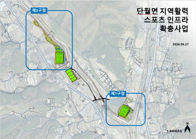▲ 양평군 단월면 지역활력스포츠인프라확충사업 조감도. ⓒ 양평군
