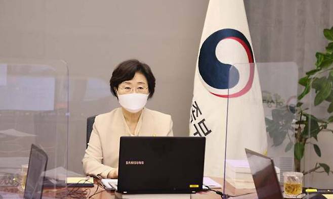 정영애 전 여성가족부 장관. 페이스북 캡처