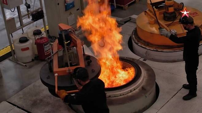 러시아 유력 군사전문채널이 입수해 20일(현지시간) 공개한 알라부가 경제특구 내 게란-2 생산 공장 내부. 2025.7.20 텔레그램