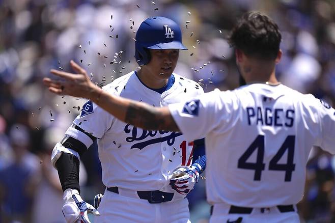 ▲ 오타니 쇼헤이는 시즌 34호 홈런을 터뜨렸다. ⓒ연합뉴스/AP