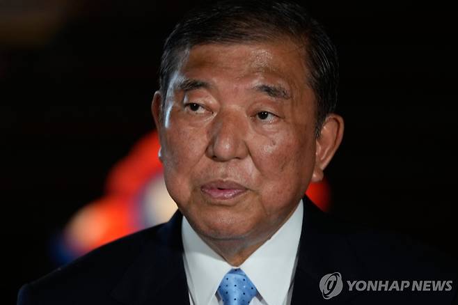 이시바 시게루 일본 총리 [EPA 연합뉴스 자료사진. 재판매 및 DB 금지]