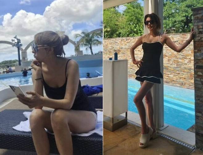 50대임에도 불구하고 늘씬한 몸매를 자랑하는 가수 김완선은 평소 스쿼트와 야식 멀리하기 등을 실천한다고 알려졌다. [사진=SNS]