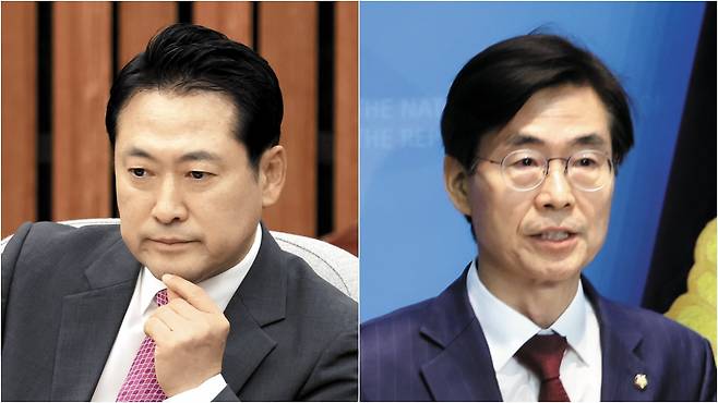 국민의힘 장동혁 의원, 조경태 의원 /뉴시스·연합뉴스