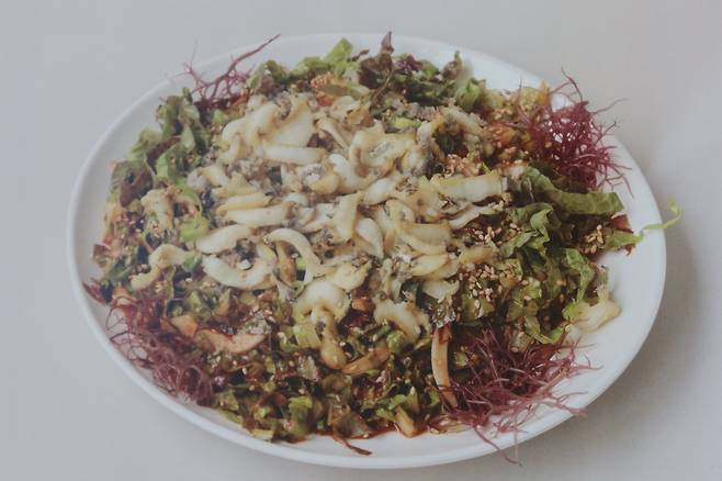 완도 신지도 전복무침.