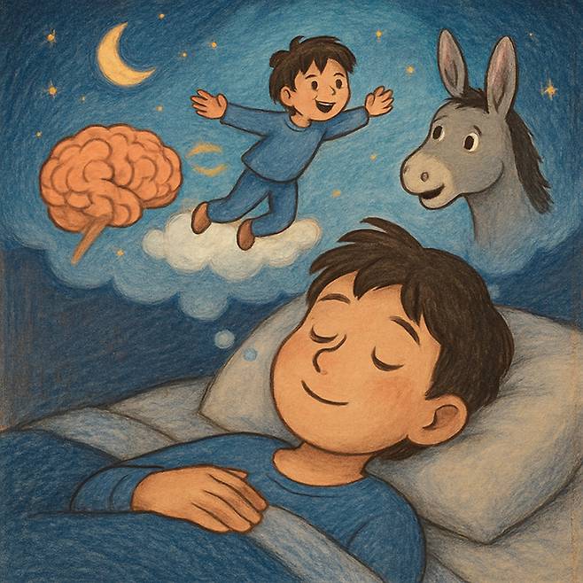 톡톡 과학 - 사람은 왜 꿈을 꿀까? 뇌의 신비한 활동 (AI로 이미지 생성)