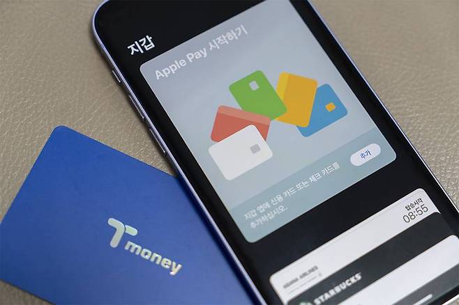 7월 22일을 기점으로 애플페이에서 선불결제 방식의 티머니를 쓸 수 있게 됐다 / 출처=IT동아