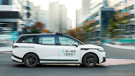 바이두의 6세대 로보택시 ‘RT6’의 모습. 사진 바이두