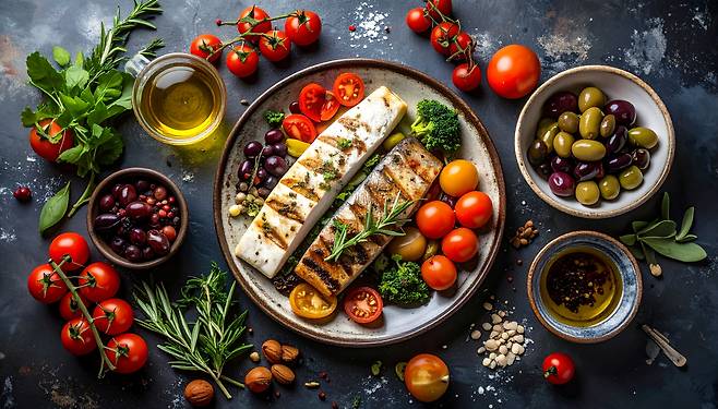 생선과 채소, 견과류, 올리브유를 주축으로 하는 지중해 식단은 전문가들도 건강에 아주 좋은 식단이라는 데 이견이 거의 없다. 하지만 이 식단도 따져보면 초가공식품 비율이 절반을 넘는다.