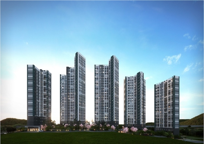 코오롱 하늘채 파노라마포레 투시도.