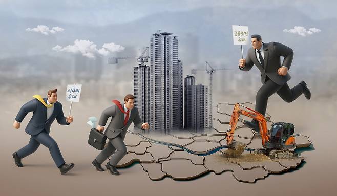 서울 주요 정비사업장(재건축·재개발)에 대형 건설사들의 수주전이 하반기 들어 본격화되고 있다. /그래픽=김은옥 디자인 기자