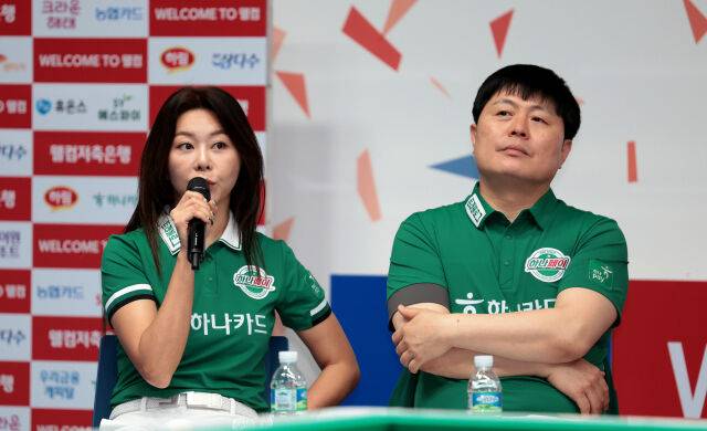 하나카드 김가영(왼쪽), 김병호./PBA