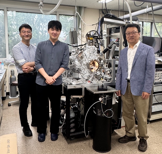 이번 연구를 수행한 김종훈(왼쪽부터) 인하대학교 교수 한규호 KAIST 박사 박정영 KAIST 교수.[KAIST 제공]