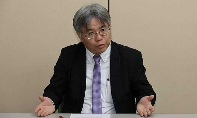 천중현 대만 에너지부 국장이 한국과 일본, 대만 간 해상풍력 시장 및 공급망 협력 모델의 필요성을 역설하고 있다.