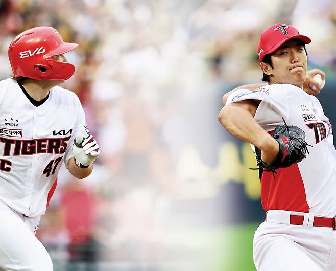 KIA 나성범(왼쪽), 이의리 I KIA 타이거즈 제공