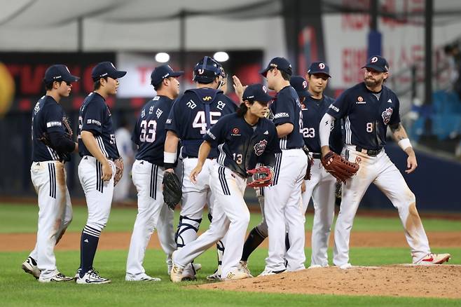 두산 베어스 선수단. /사진=두산 베어스 제공