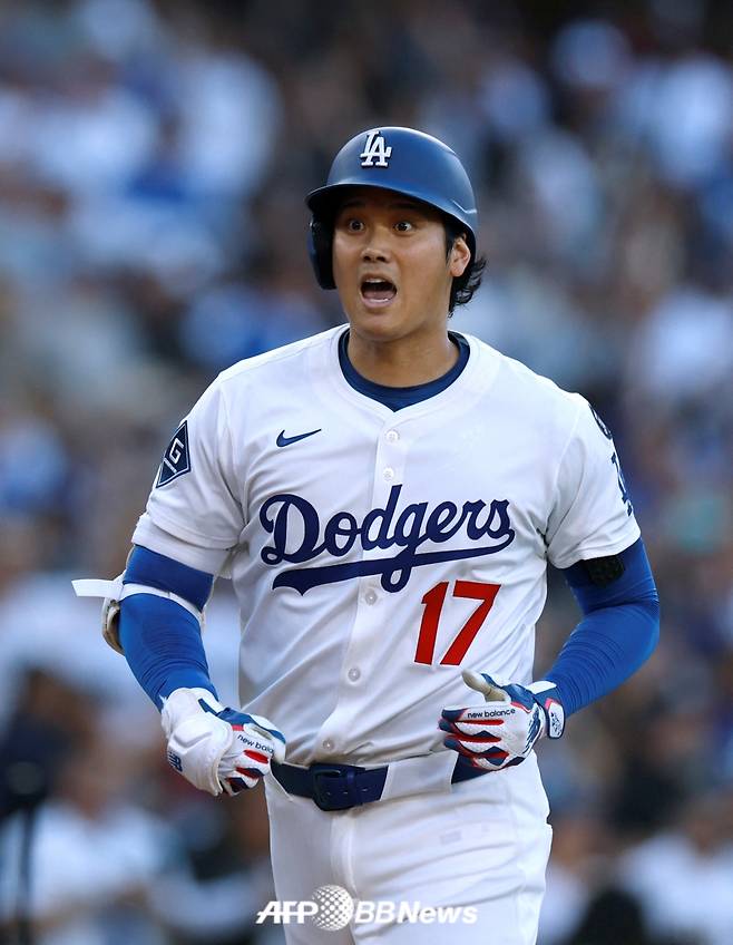 22일(한국 시각) 오타니 쇼헤이의 경기 모습. /AFPBBNews=뉴스1