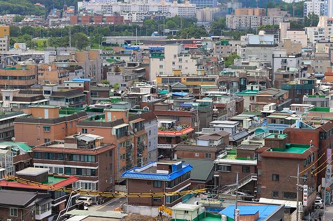 서울의 한 빌라 다세대 주택가 모습. 연합뉴스