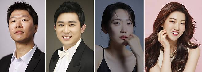 (사진 왼쪽부터) 피가로 역 구성범, 피가로 역 박성훈, 수잔나 역 이동민, 수잔나 역 장지애