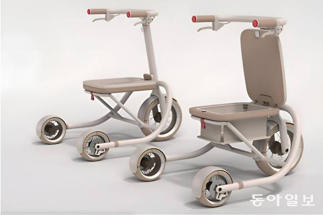 광주디자인비엔날레 1전시관에서 선보이는 영국 왕립예술대학원 헬렌 함린 센터 작품 ‘롤레이터’. 광주비엔날레재단 제공