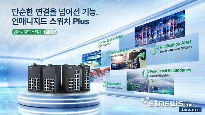 어드밴텍 '언매니지드 스위치 Plus'
