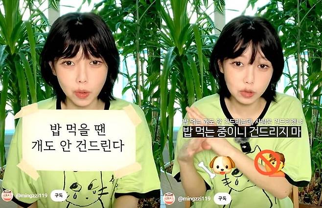 [사진출처=유튜브 ‘밍찌채널’]