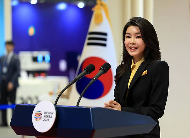 [서울=뉴시스] 김건희 여사 모습 (사진 = 뉴시스 DB) 2025.07.23. photo@newsis.com *재판매 및 DB 금지