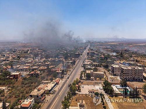 소수민족 유혈충돌 발생한 시리아 스웨이다 [EPA=연합뉴스 제공]