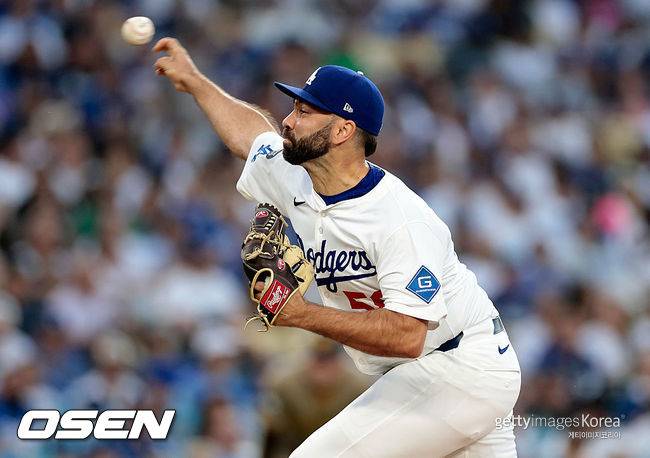 [사진] LA 다저스 루 트리비노. ⓒGettyimages(무단전재 및 재배포 금지)