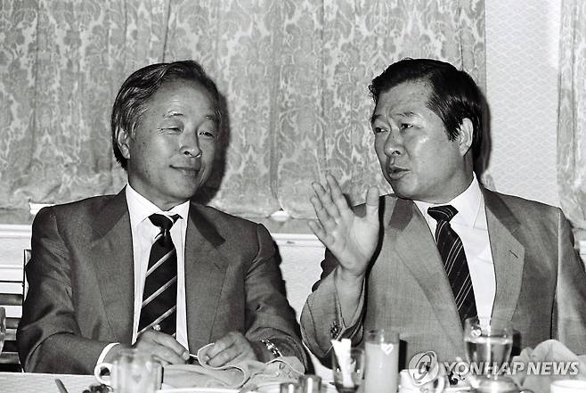 1986년 7월 김대중 김영삼 조찬간담회 [연합뉴스 사진]