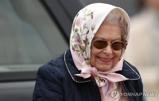 2018년 5월 11일 생전의 엘리자베스 2세 영국 여왕 [EPA 연합뉴스 자료사진. 재배포 및 DB 금지]