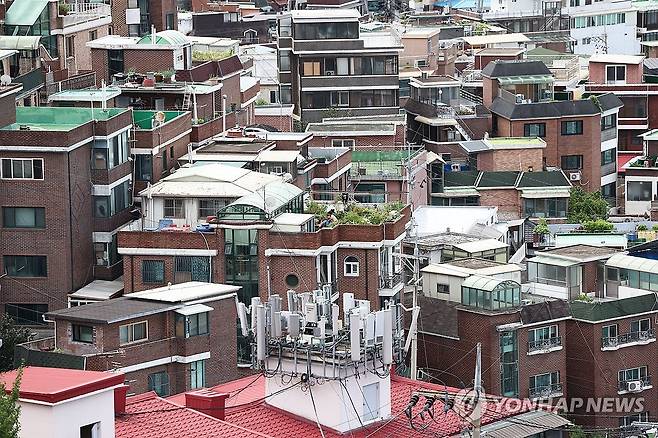 서울의 한 빌라 밀집 지역 [연합뉴스 자료사진]