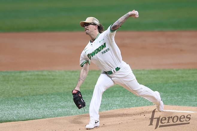 22일 KBO리그 고별전에서 호투한 키움 라클란 웰스 [키움 히어로즈 제공. 재판매 및 DB 금지]