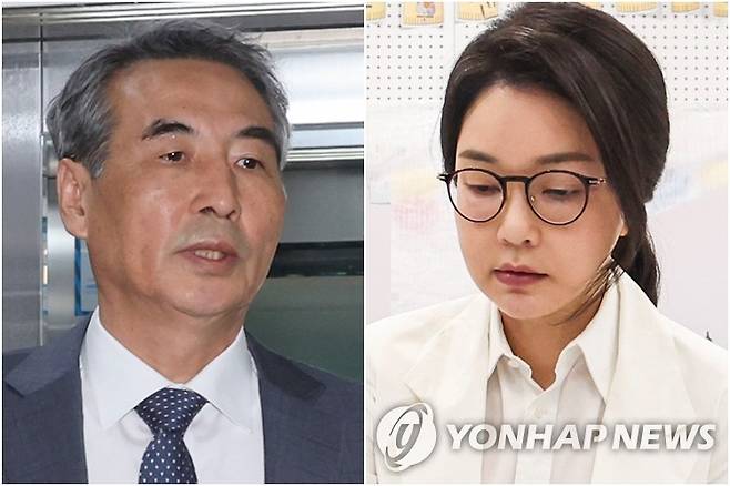 민중기 특별검사(왼쪽)와 김건희 여사 [연합뉴스 자료사진]