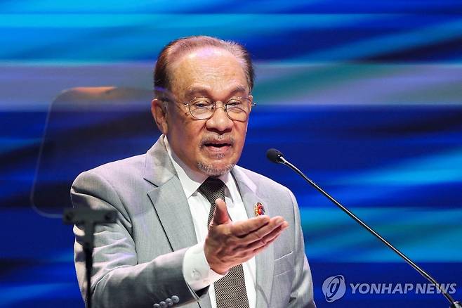 안와르 이브라힘 말레이시아 총리 [로이터 연합뉴스 자료사진. 재판매 및 DB 금지]
