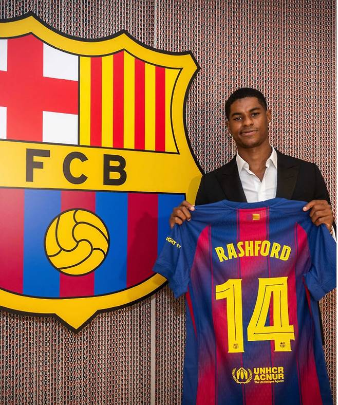 바르셀로나에서 활약하게 된 마커스 래시포드. 사진=바르셀로나 구단 SNS