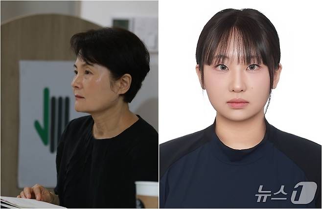 김언희 시인(왼쪽)과 장윤아 씨 (보은군 제공, 재판매 및 DB금지)/뉴스1