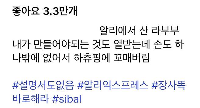 알리에서 라부부 산 사람...