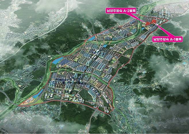 남양주왕숙지구 위치도. LH 제공