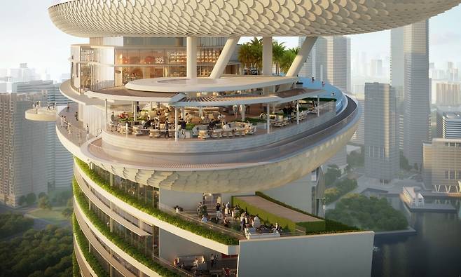 건축물 곳곳에 정원을 조성해 자연을 실내로 끌어들인 건축 디자인ⓒ Safdie Architects
