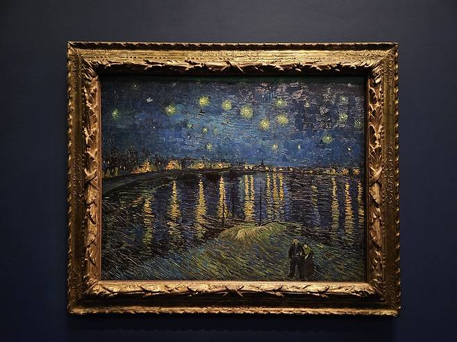 View of “The Starry Night" by Vincent Van Gogh at the Orsay Museum in Paris on July 3 (Park Yuna/The Korea Herald)