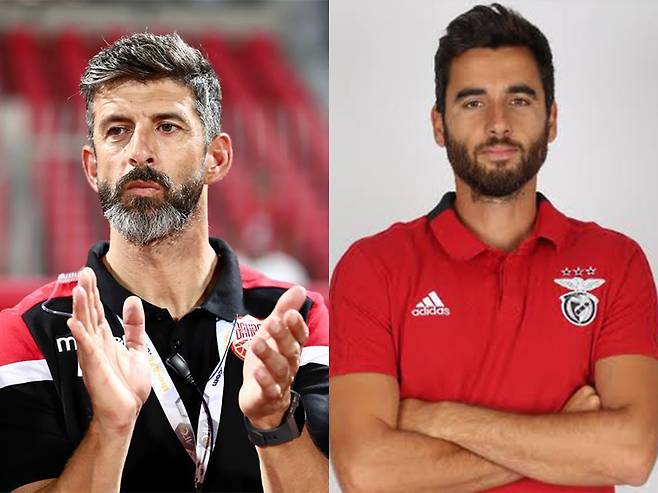 (왼쪽부터) 페드로 로마 GK 코치, 누노 마티아스 피지컬 코치. 대한축구협회 제공