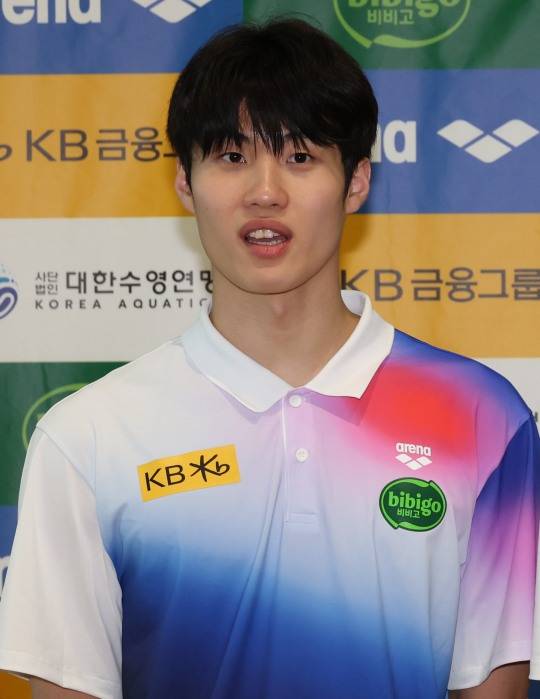 황선우, 승리를 향한 굳은 각오. 사진[연합뉴스]