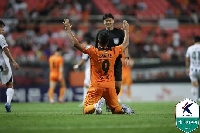 Jeju SK Striker Yuri Jonatan. Photo = Korea Professional Football Federation