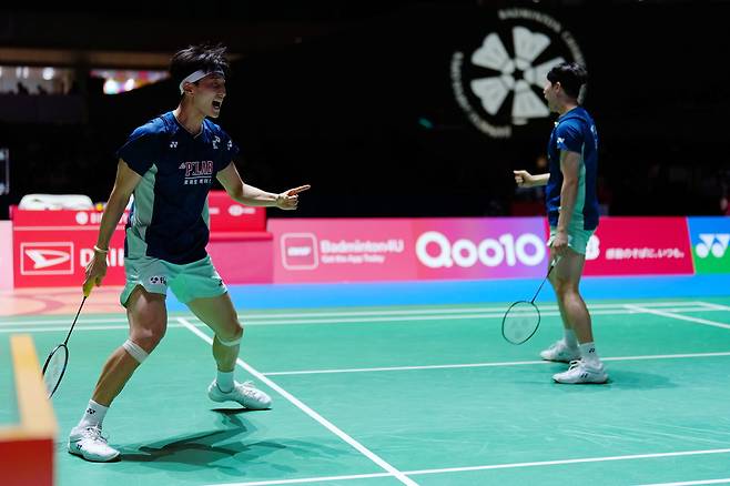 서승재(왼쪽)-김원호 조.  신화연합뉴스