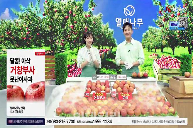NS홈쇼핑, 상반기 못난이 사과 1149톤 판매 (사진=NS홈쇼핑)