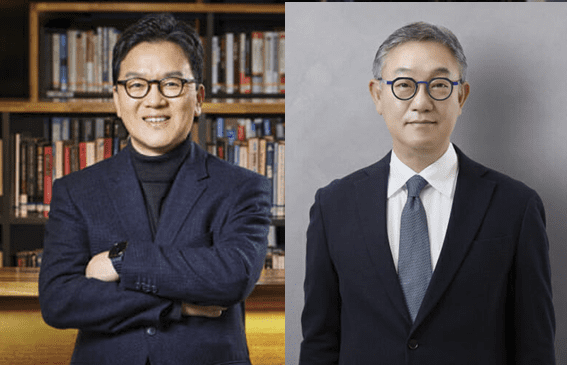 이준희 삼성SDS 대표(왼쪽)과 현신균 LG CNS 대표