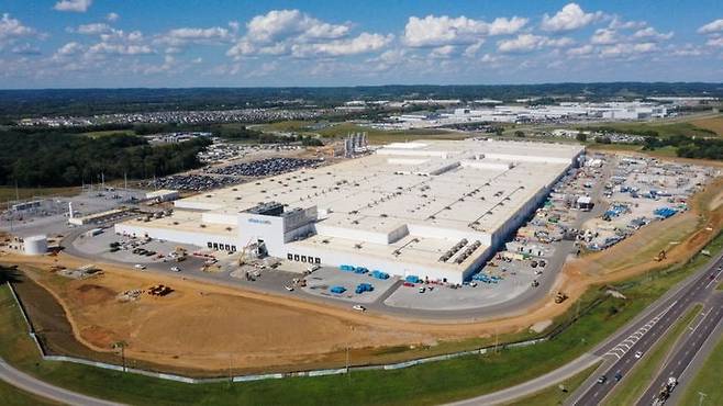 LG에너지솔루션, GM 테네시주 합작공장. LG에너지솔루션 제공