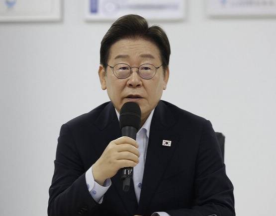 이재명 대통령, 산업재해 근절 현장 노사 간담회 발언. 연합뉴스