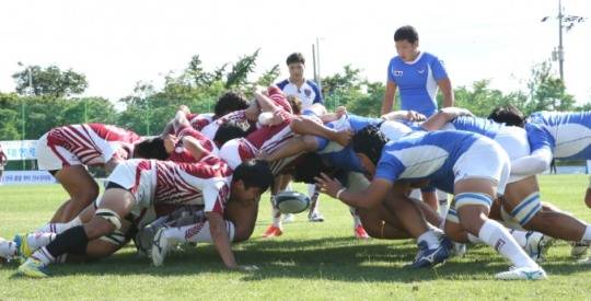 국내 럭비 경기 모습