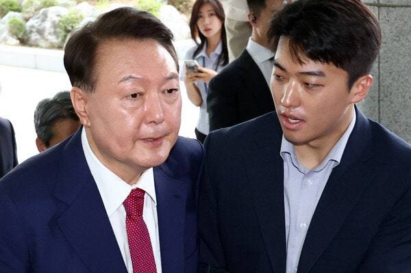 ▲윤석열 전 대통령이 지난 5일 내란 특검에 조사를 받기 위해 출석하고 있다. ⓒ연합뉴스